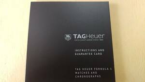 【TAGHeuer】タグホイヤー、フォーミラ1時計及びクロノグラフの説明書冊子