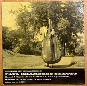 PAUL CHAMEBRS / Whims of Chambers 準オリジナル盤 BLP1534/ MONO、23ラベル、両面DG、RVG、EAR、pマーク / John Coltrane BLUE NOTE