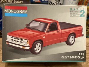 MONOGRAM 1/25 Chevy S-10 Pickup シボレー S10 ピックアップ トラック chevrolet アメ車 プラモデル モノグラム 未組立 シェビー 模型