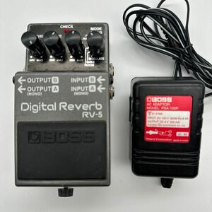 BOSS RV-5 Digital Reverb デジタルリバーブ アダプター付き PSA-100P