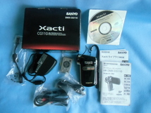 SANYO　Xacti　DMX-CG110　サンヨー　ビデオカメラ　ザクティ　ブラック_画像2