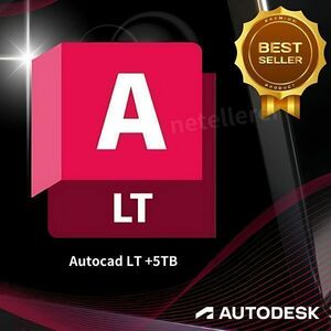 『5TBの特典付』 正規 Autodesk Autocad LT 2021/2022/2023/2024 Win ＆ Mac 全バージョン認証可 ３台同時利用可 アップデート可　