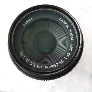 （m-Pa-36）Canon 望遠レンズ EF-S55-250mm F4-5.6 IS APS-C対応 レンズガードフィルター付き