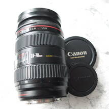 （Pa-114）キャノン CANON カメラ 一眼レフ レンズ CANON ZOOM LENS EF 24-70mm 1:2.8 L USM 中古 動作未確認 ジャンク_画像1