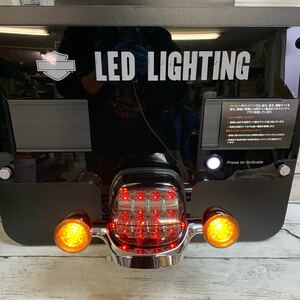 【保管品】希少 Harley-Davidson ダイナ ソフテイル LED テールランプ 補助ライト ハーレーダビッドソン ハーレー 展示品