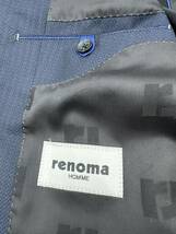 美品 !! renoma HOMME レノマオム　スーツ　ジャケット　上着　ネイビー　サイズ　AB5　クリーニング済_画像8