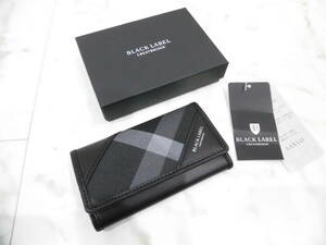 【新品未使用タグ箱付】 ブラックレーベルクレストブリッジ キーケース 定価22,000円 BLACK LABEL CRESTBRIDGE ブラック 鍵 スマートキー