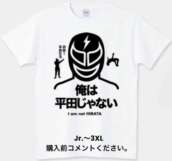 プロレス Tシャツ スーパー･ストロング･マシン 藤波辰爾 マスクマン チャンピオン プリントスター ロンT フィギュア 平田淳嗣