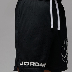 送料無料 NIKE JORDAN BRAND Dri-FIT SPRT BC HBR メッシュ SHORTS ハーフパンツ 正規品 2XL BLACK 新品未使用 (撮影,採寸の為開封）の画像3