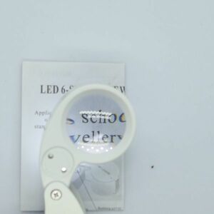 W-LEDライト付 ポケットルーペ MG21011（新品）