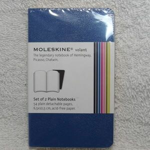 モレスキン Moleskine プレーンノートブック（無地）XS ２冊セット ネイビー（新品）