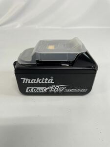 makita マキタ 6.0Ah 18V LITHIUM-ION バッテリBL1860B 動作確認のため1回だけ充電済