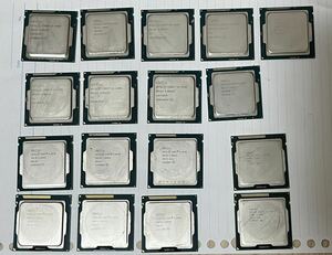 CPU i5-4590×9枚、4570×3枚、3470×3枚、2400S×2枚