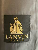 LANVIN PARIS 最高級 カシミヤ100% ステンカラー コート グレー 最高級品 M-L相当 R46-44 3370 622 ランバン パリ ステンカラーコート_画像7