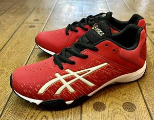 【新品】22.5cm アシックス レーザービームSH レッド asics