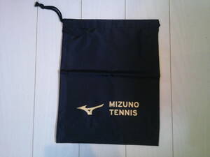 未使用即決 MIZUNOミズノ テニスシューバッグノベルティ 非売品 ブラック