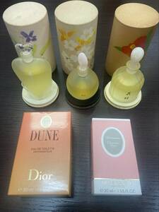 #5456 香水 ディオール Christian Dior DUNE 30ml / 資生堂 使用済みあり 計5点 レディース 60サイズ