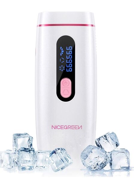 NICEGREEN だつもうき脱毛器 家庭用脱毛器 冷感脱毛器 脱毛器 レーザー脱毛器 低温サファイア冷却 速い 痛くない