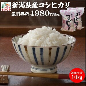 令和5年産 新潟県産コシヒカリ10kg (5kg×２袋）うまい米 米専門 みのりや 白米 ポイント消化 送料無料