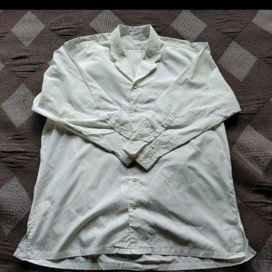 白コットンシャツ 綿100% 日本製