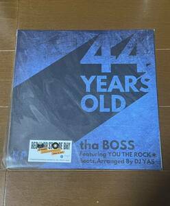 【EP】BOSS / YOU THE ROCK & DJ YAS / 44YEARS OLD 7inch EP レコード / 新品 未使用 / 日本語RAP J-RAP / THA BLUE HERB