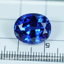 クリックポスト 11.14ct シンセティックブルーサファイア １_画像4