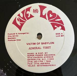 ★激レア Killer Digital 12inch Victim of Babyron / Admiral Tibett ★