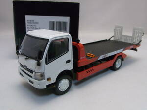 ★貴重!★HINO DUTRO KYOKUTO FLATOP ZeroⅡ White 1/43【日野 デュトロ 極東 積載車】京商 67391W★箱難有