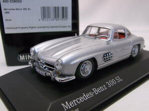 ★絶版希少!★Mercedes-Benz 300SL 1955 Silver 1/43【W198型 メルセデス ベンツ 初代SL】400 039000 