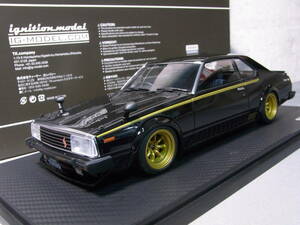 ★1円～蔵出し①★NISSAN SKYLINE 2000 TURBO GT-ES Black 1/18【C211 後期 スカイライン ジャパン RSワタナベ 15inc】★美品!★IG1092★