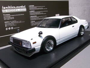 ★1円～蔵出し④★NISSAN SKYLINE 2000 TURBO GT-ES White 1/18【C211 後期 スカイライン ジャパン ロンシャン 14inc】★美品!★IG1095★