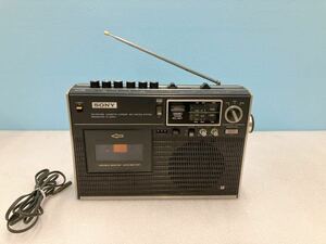 SONY 3BANDS CF-1780 ソニー カセットデッキ FM/SW/MW 通電確認 多彩な編集機能搭載 BCLラジカセ 短波受信 昭和レトロ カセットコーダー