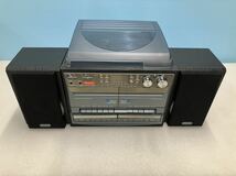 とうしょう TCDR-386WC カセットレコーダー マルチプレーヤー W-CD・W オーディオ レコード カセット CD ラジオ スピーカー 通電確認_画像1
