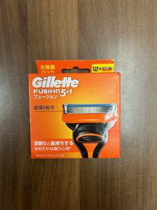 【未使用】Gillette FUSION ジレット フュージョン 5＋1 替刃 12コ 大容量パック