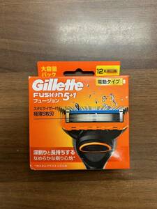 【未使用】Gillette FUSION ジレット フュージョン 5＋1 電動タイプ 替刃 12コ 大容量パック