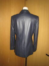 カルバンクライン　ｃｋ　大きいサイズ　濃紺　羊革ジャケット　美品　６　_画像4