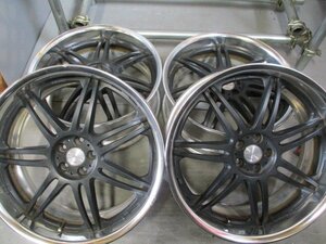 BH179☆中古ホイール☆WORK 20×8.5J +33 100 5穴 アルミ4枚価格！法人宛/営業所止め送料無料