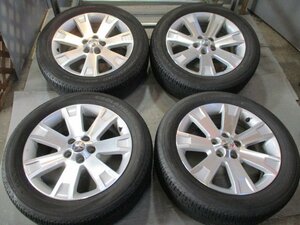 管理番号 R148 サマー 中古セット 225/55R18 ×7J +38 ヨコハマ G055 2021年製 ミツビシアルミ 夏4本価格！法人宛/営業所止め送料無料