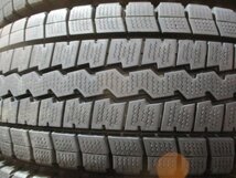 管理番号 R215 スタッドレス LT中古タイヤ 2022年製 205/75R16 113/111L 冬6本！ダンロップ LT03 法人宛/営業所止め送料無料_画像3