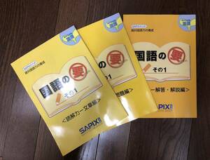 4年生対象国語SAPIXメソッド絶対国語力の養成国語の要その1 知識力,読解力-文章編,問題編,解答・解説編4冊セット 2016年発行 サピックス