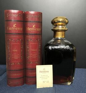 未開栓 古酒 Hennessy ゴールドトップ N°15 ヘネシー コニャック 箱付 デキャンタ ブック型 ライブラリー