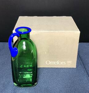 Orrefors Crystal オレフォス クリスタル ガラス瓶 薬瓶 花瓶 インテリア 一輪挿し 箱あり