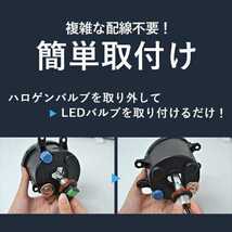 爆光 H8 H11 H16 LED フォグランプ ホワイト16000lm バルブLEDヘッドライト 高品質 ポン付け 車検対応 6500K カスタム COBチップ_画像3