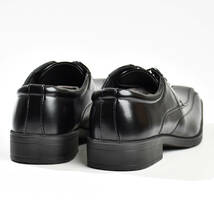 ビジネスシューズ メンズ スワールトゥ 26.0cm 軽量 黒 靴 革靴 新品 紳士靴 ブラック_画像6