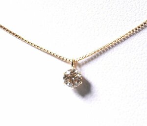 Y-69☆K18 ダイヤモンド0.20ct ネックレス