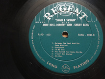 米 両溝 mono オリジナル盤 Art Pepper参加 RVG刻印 Annie Ross, Dorothy Dunn, Shelby Davis「Singin' 'N Swingin'」MG6031 Regent_画像3