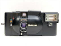 〓 OLYMPUS XA レンジファインダーカメラ＋ストロボA11 現状 ケース付き ヴィンテージ オリンパス カプセルカメラXA ε_画像3