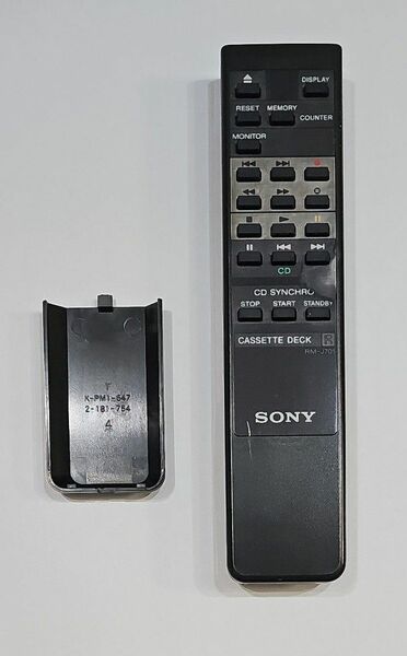 中古 SONY カセットデッキ用リモコン RM-J701 (TC-K700S 付属のリモコン)