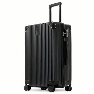 スーツケース キャリーバッグ 黒 ブラック 旅行バッグ トラベルボーディングケース トロリースーツケース ダイヤル錠 旅行 海外旅行 飛行機