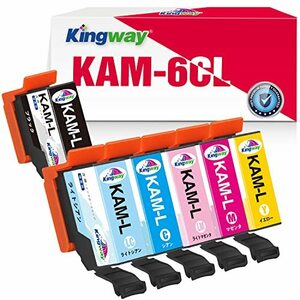 【訳有未使用】Epson用 KAM 互換インクカートリッジ KAM-6CL-L 6色パ……_C_904